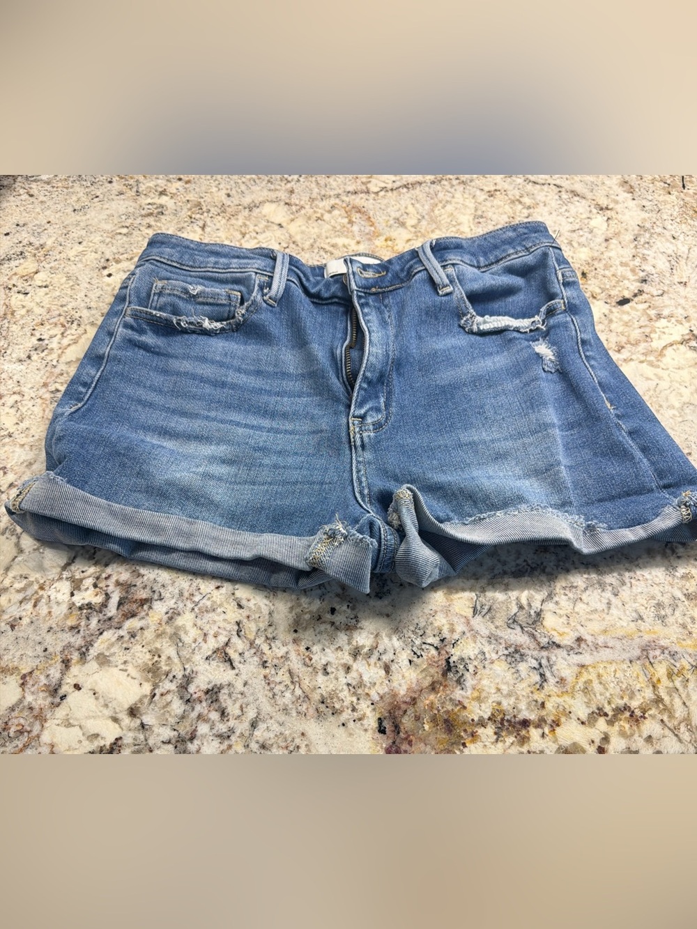 Vervet Cuffed Denim Shorts Size XL